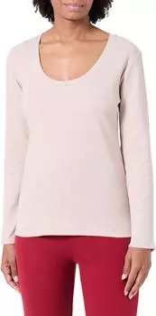 Hugo Boss Pyjama-Top aus Baumwoll-Mix mit Waffelstruktur Style Waffle_LS-Shirt CN 50550316 Hellbeige