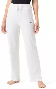 Hugo Boss Pyjama-Hose aus Stretch-Baumwolle mit Logo-Detail Style CI_Pants 50520148 Weiß