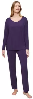 Triumph Timeless Sensuality Pyjama-Set (10221061) royal purple