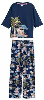 Next Fashion Pyjama Set 2-Pack navy chipmunk