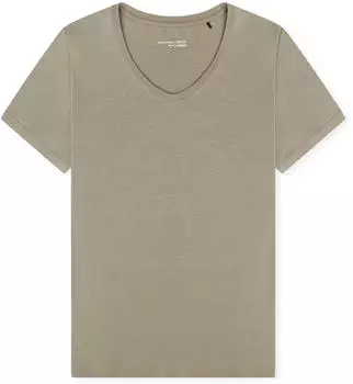 Schiesser Shirt kurzarm V-Ausschnitt jade Mix+Relax (183661-713)