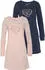 Vivance Dreams Vivance Dreams Nachthemd / Pyjama blau/rosa gemustert