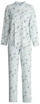 Calida Swiss Resort Pyjama durchgeknöpft (44857) cascade blue