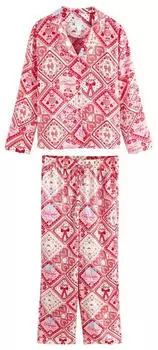 Next Fashion Pyjama himmelblau/rosa/rot/wollweiß
