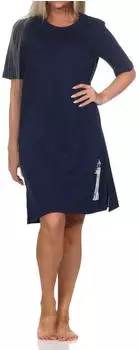 Normann Nachthemd mit Rundhals (12421490866) marine