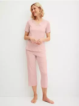 Calida Elegant Dreams Set mit Spitze, Kurzarm (69619202) peach rose