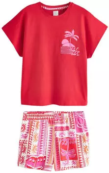 Next Fashion Shorty (Y0900710) red palms