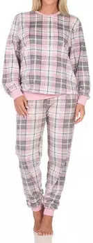 Normann Gewebte lange Pyjamahose aus Baumwolle (225 217 17 851) rosa