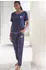 Lascana Pyjama 2-teilig (LAS8724001000001) dunkelblau/weiß