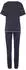 Lascana Pyjama 2-teilig (LAS8724001000001) dunkelblau/weiß