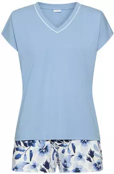 Lascana Shorty Set marine/hellblau/wei&szlig;