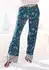 Lascana Sleep Pants rauchblau-ecru