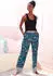 Lascana Sleep Pants rauchblau-ecru