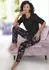Vivance Dreams Pyjama Set mit Blumendruck (21952302) schwarz geblümt