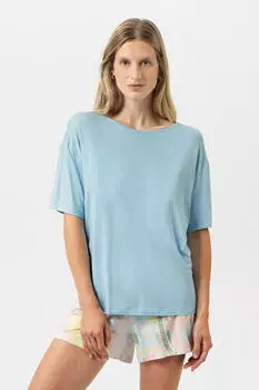 Mey Pure Chic Schlafshirt mit 3/4-Arm (1210121) breezy blue