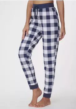 Vivance Dreams Pyjamahose mit Alloverdruck (21067001) dunkelblau/wei&szlig;