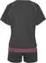 Vivance Dreams Shorty Set, 2-teilig mit dekorativen Flatlock-Nähten (VIV9lxj001000001) anthrazit/pink