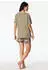 Schiesser Schlafanzug kurz Palmen jade Modern Nightwear (183605-713)