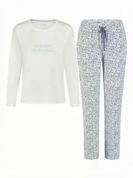 By Louise Pyjama lang Floral mischfarben