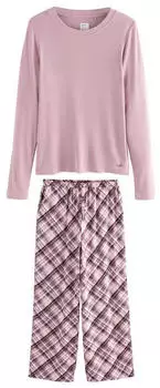 Next Fashion Pyjama flieder/altrosa/dunkelrot/weiß