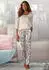 Lascana Pyjama Set 2-teilig mit gemusterter Hose (28564853) sand-bedruckt