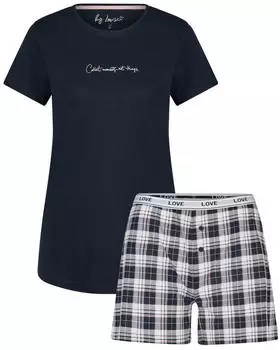 By Louise Shorty Short Pyjama 2-teilig blau
