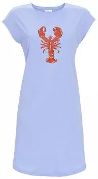 Ringella Sleep Shirt mit Hummer-Print malibu blue