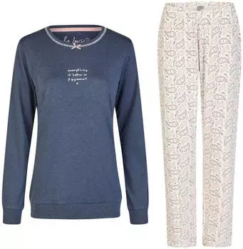 By Louise Long Pyjama Set mehrfarbig