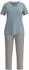 Tom Tailor Kurzarm-Pyjama mit V-Ausschnitt und Brusttasche (86399832) blau