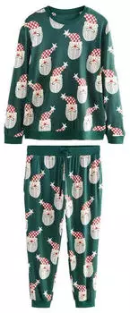 Next Fashion Pyjama green santa