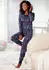 Lascana Pyjama mit winterlichem Druck (32381117) dunkelblau
