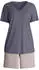 Calida Graphic Nights Kurz-Pyjama graystone