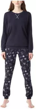 Merry Style MSTR2438 / MS10-168 Zweiteiliges Pyjama-Set marineblau/silberne sterne