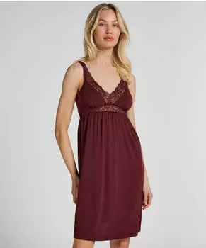 Hunkemöller Jersey Negligee mit Spitze cyclam