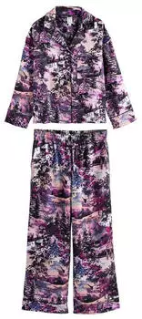 Next Fashion Pyjama Schlafanzug 2er-Pack (H1260518) lila/pflaume/pink/schwarz