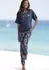 Vivance Dreams Dreams Pyjama dunkelblau gemustert