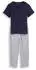 Tom Tailor Kurzarm Pyjama mit Muster V-Ausschnitt (60414/6061) blau
