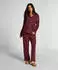 Hunkemöller Essential Jersey Pants Pyjama Hose rot/weiß