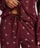 Hunkemöller Essential Jersey Pants Pyjama Hose rot/weiß