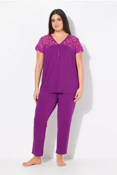 Ulla Popken Pyjama (838139) lila
