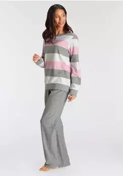 Vivance Dreams Pyjama Set 2-teilig (83528523) grau/rosa