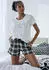 Vivance Dreams Pyjamashorts mit Alloverdruck (23017947) schwarz/weiß