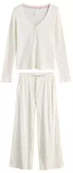 Next Fashion Dobby Pyjama (31233150 / 31501491) weiß