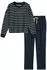 Marc O'Polo Mix N Match Cotton Pyjama Set Long (289021) dunkelblau/ecru