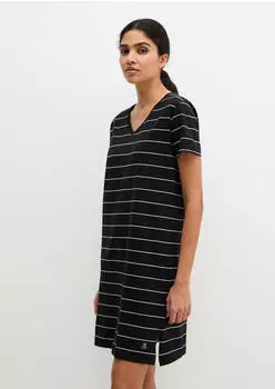 Marc O'Polo Mix N Match Cotton Nachthemd gestreift schwarz stripe 2