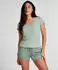 Hunkemöller Pyjama Top Rib Crew Neck (70758465) pastellgrün