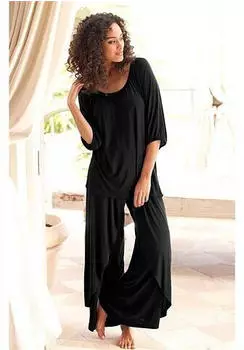 Lascana Pyjama Layer Look schwarz