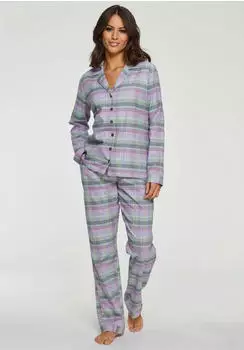 Vivance Dreams Pyjama Set 2-teilig aus Flanell (64021267) lila