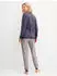 Calida Blooming Nights Langer Pyjama (46556) blau