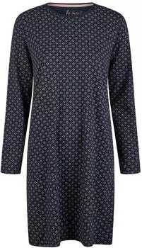 By Louise Sleepshirt Classic Nachthemd Langer Arm (239721) navy aop